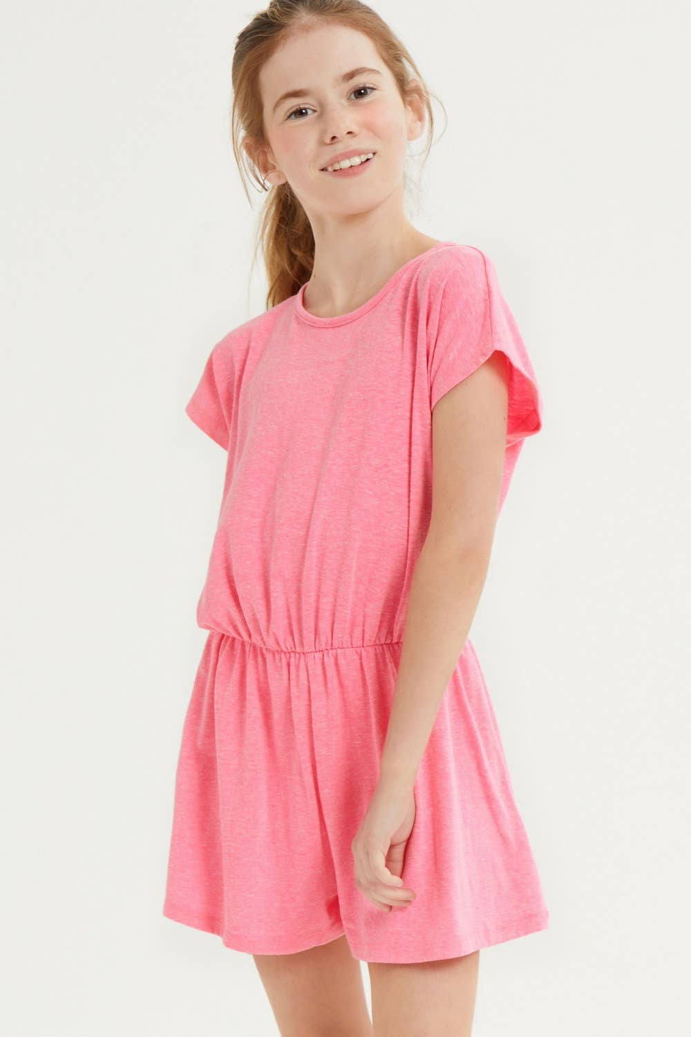 Back Button Skort Romper
