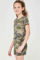 Camouflage French Terry Romper