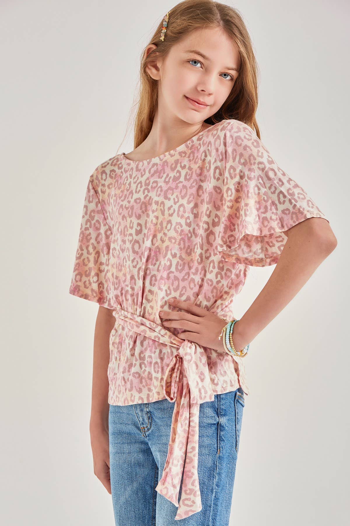 Waist Tie Open Back Wrap Top