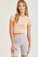 Twisted Open Back Crop Top