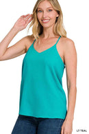 Adjustable Strap V-neck Cami Top
