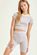 Twisted Open Back Crop Top