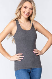 RACERBACK RIB TANK TOP