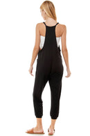 Deep V Neck Jumpsuit Black - Skinny Leg Style for Effortless Elegance LOVING PEOPLE