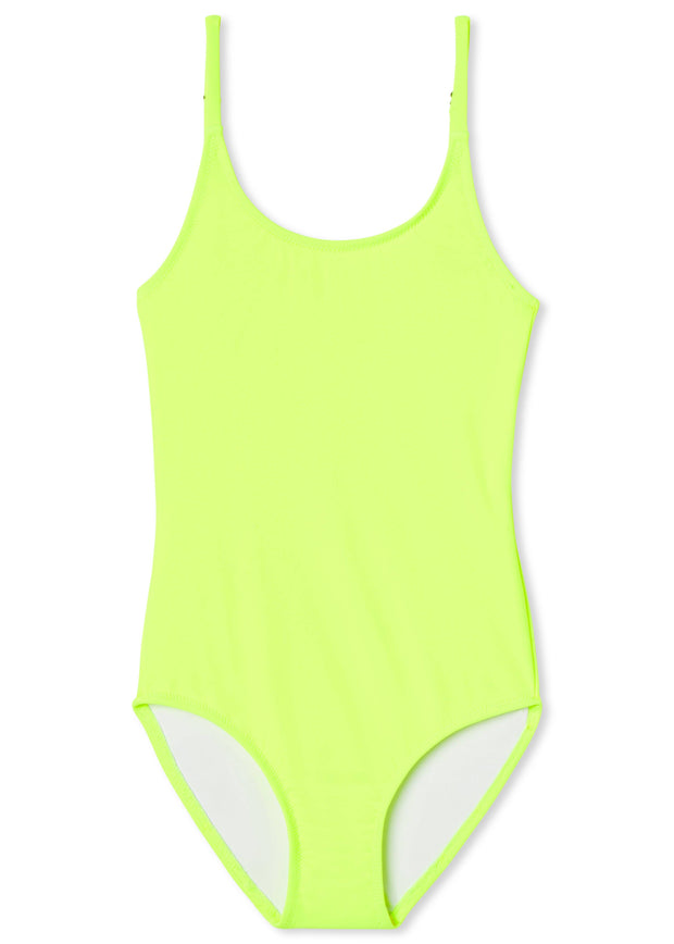 Neon Yellow Bathing Suit for Girls