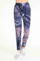 TIE DYE WARM PANTS FLEECE LINED WAISTBAND PANTS