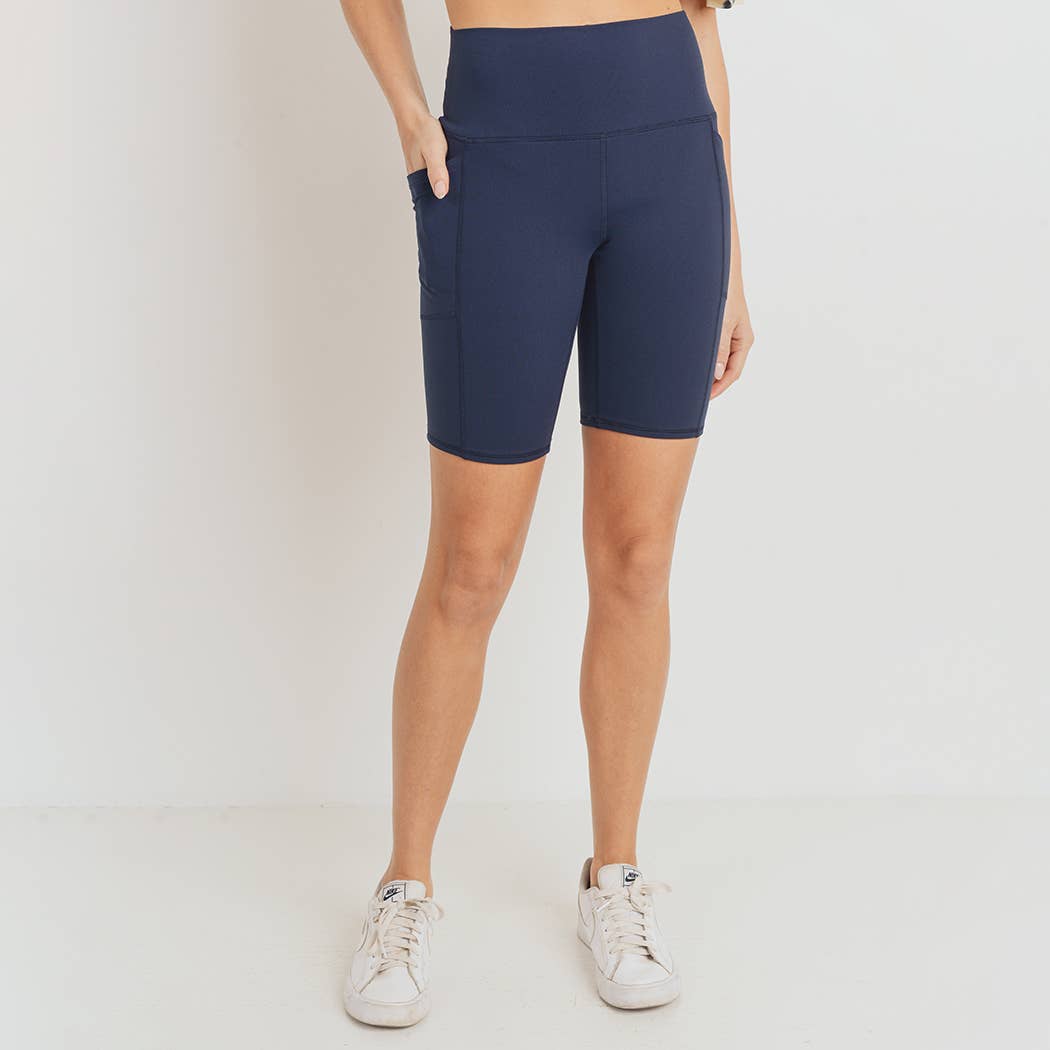 Tapered Band Essential Biker Shorts