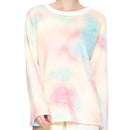 Women's Fun Prints Tie Dye Fleece Pajama Sets and Pants Urban Look