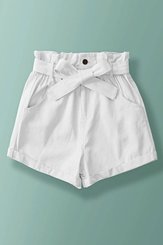 BELTED PAPERBAG SHORTS
