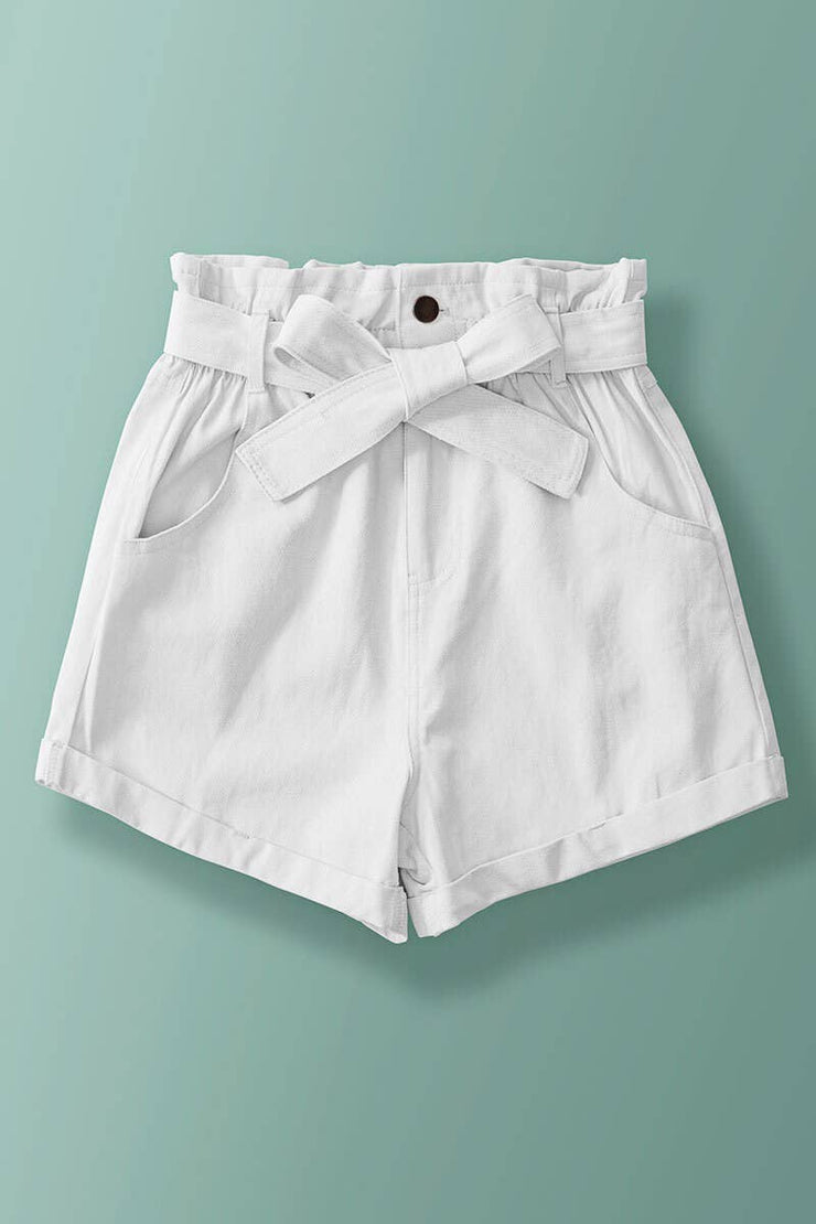 BELTED PAPERBAG SHORTS