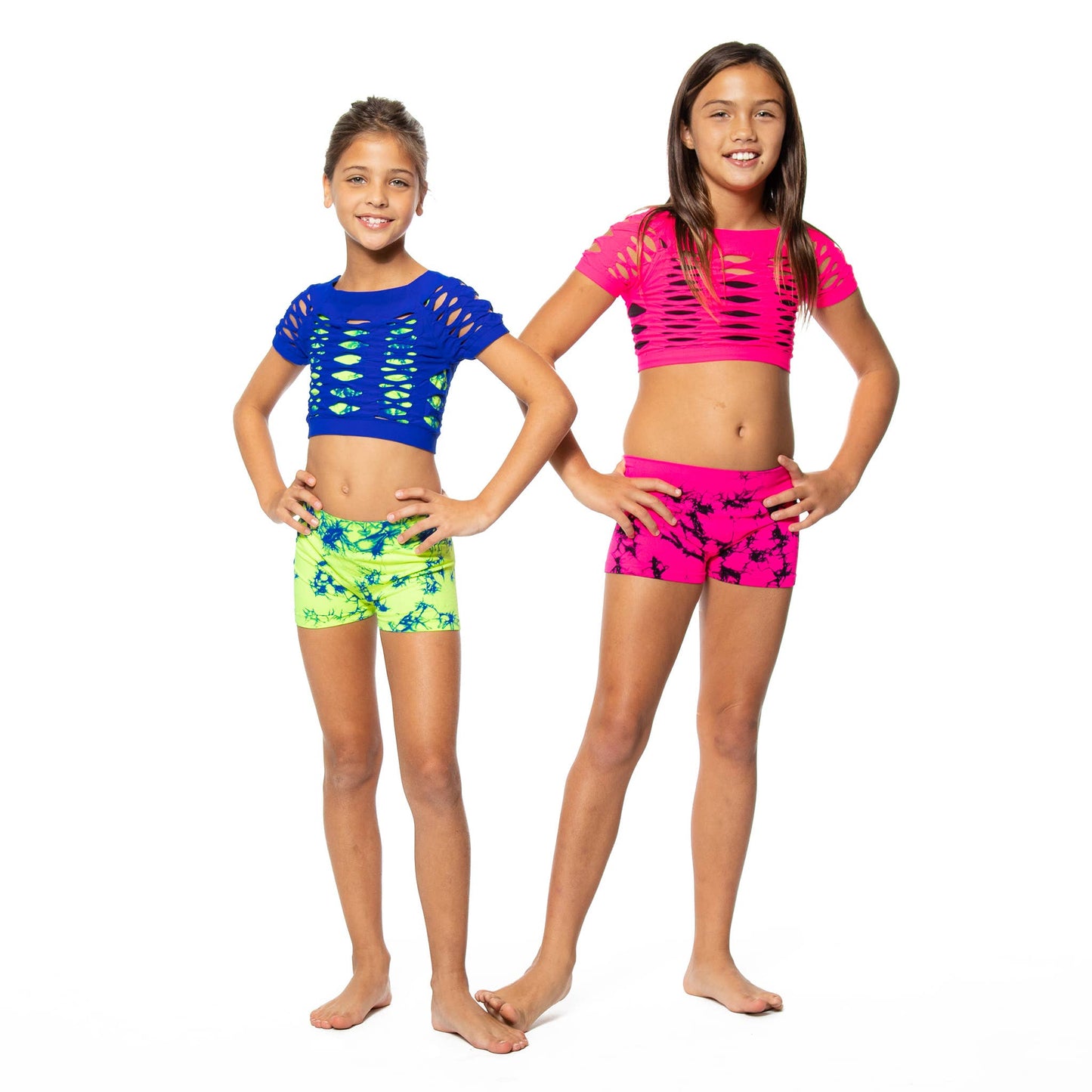 Malibu Mesh Crop Top for Dance Girls One Size