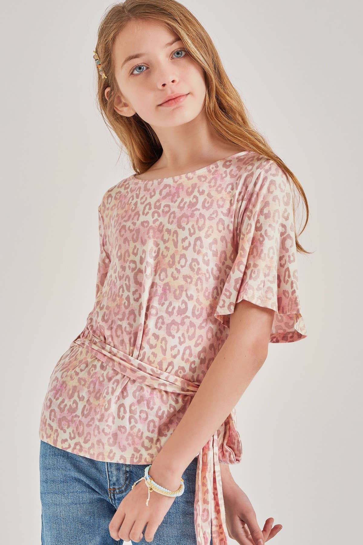 Waist Tie Open Back Wrap Top