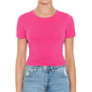 Crew Neck Crop Tee - Short Sleeve Stylish Top for Everyday Wear UP CLOTHING