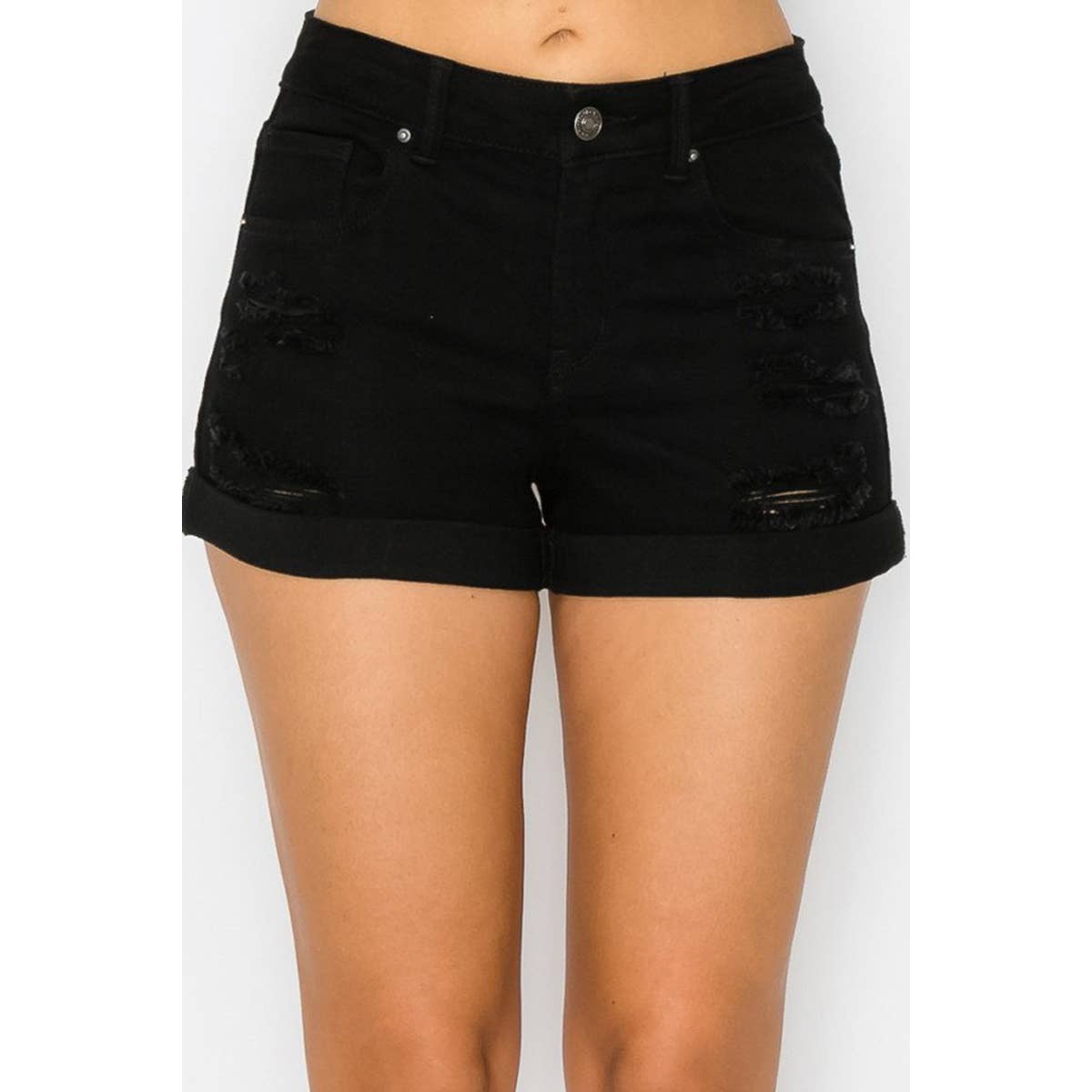 VINTAGE SHORTS WITH DESTRUCTION