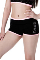 "DANCE" Rhinestone Boyshorts