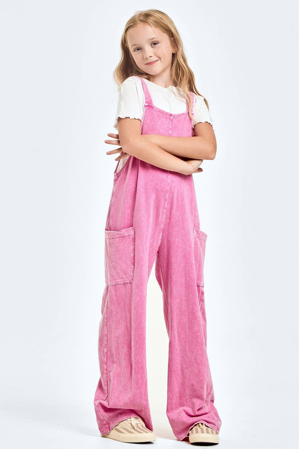 Mineral wash overall/jumpsuit/onesie