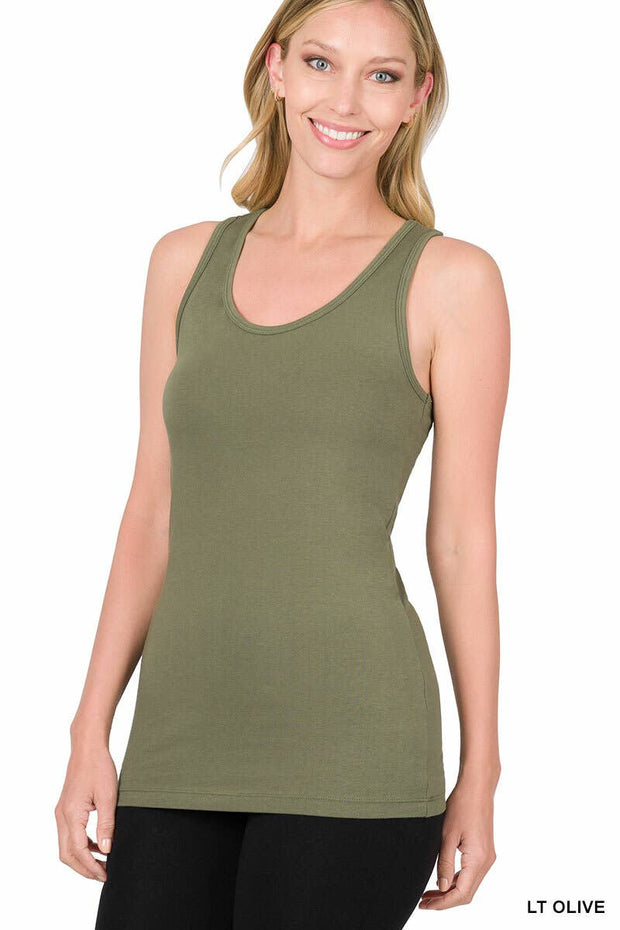 ".Cotton Jersey Basic Tank