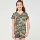 Camouflage French Terry Romper