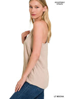 Adjustable Strap V-neck Cami Top