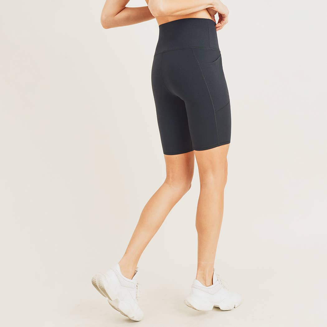 Tapered Band Essential Biker Shorts
