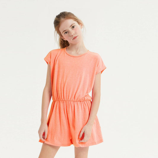 Back Button Skort Romper