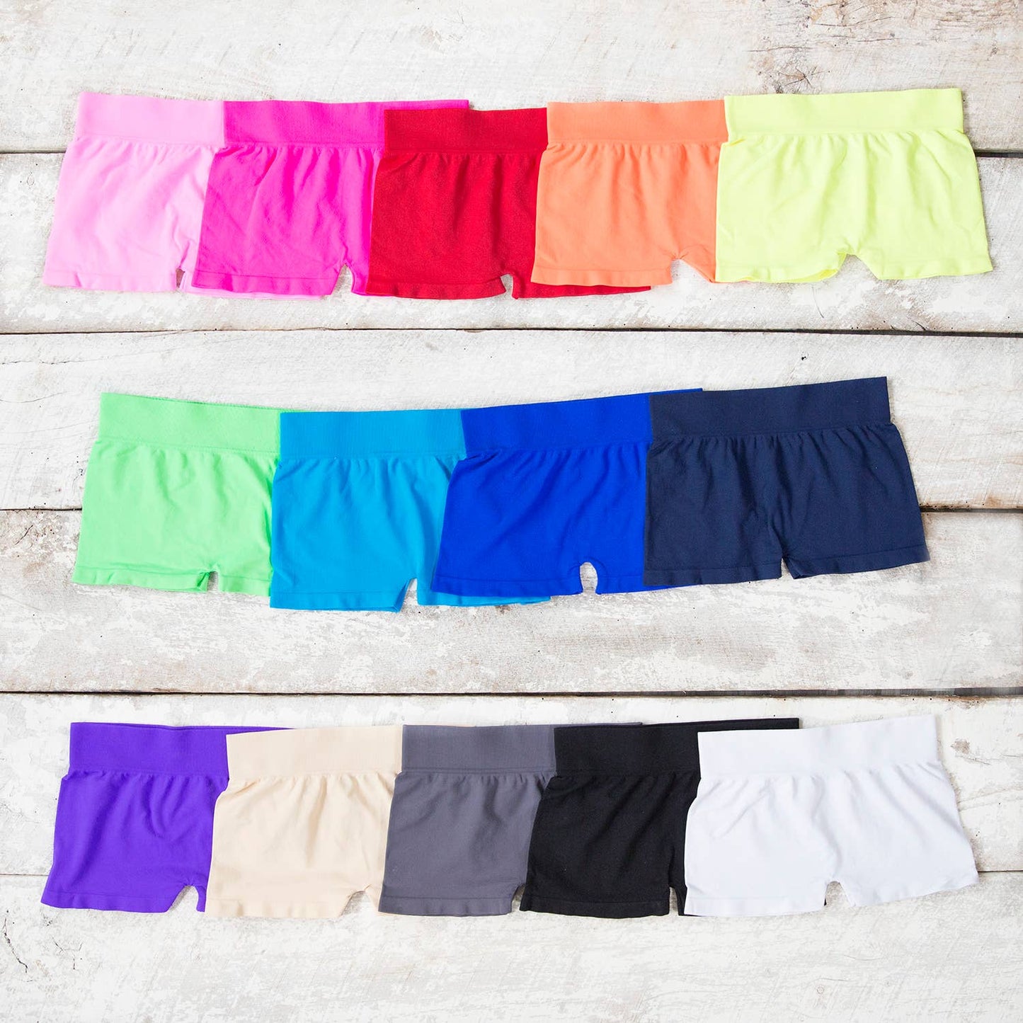 Solid Boy Shorts Girls 10-14 One Size