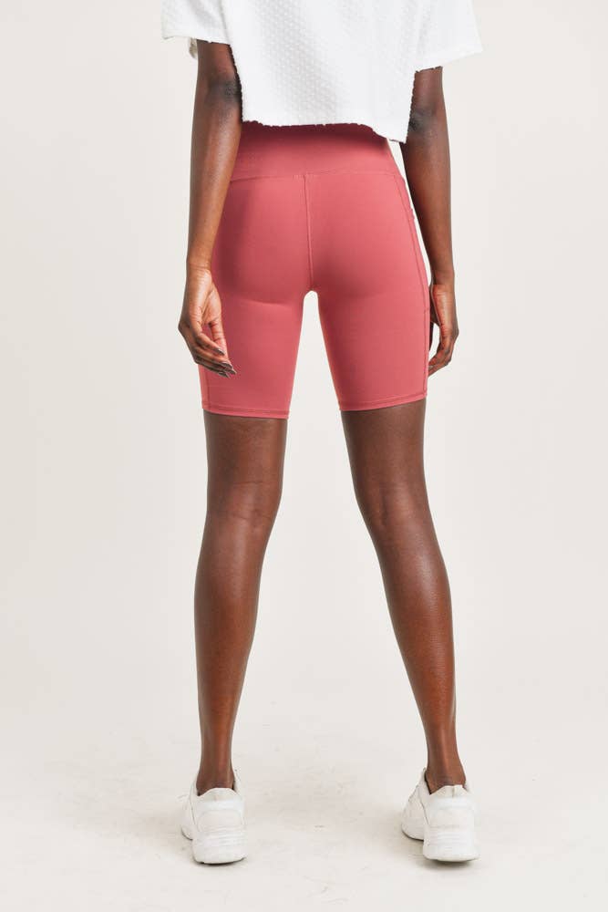 Tapered Band Essential Biker Shorts