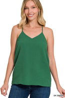 Adjustable Strap V-neck Cami Top