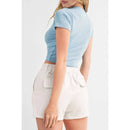 Crew Neck Crop Tee - Short Sleeve Stylish Top for Everyday Wear UP CLOTHING