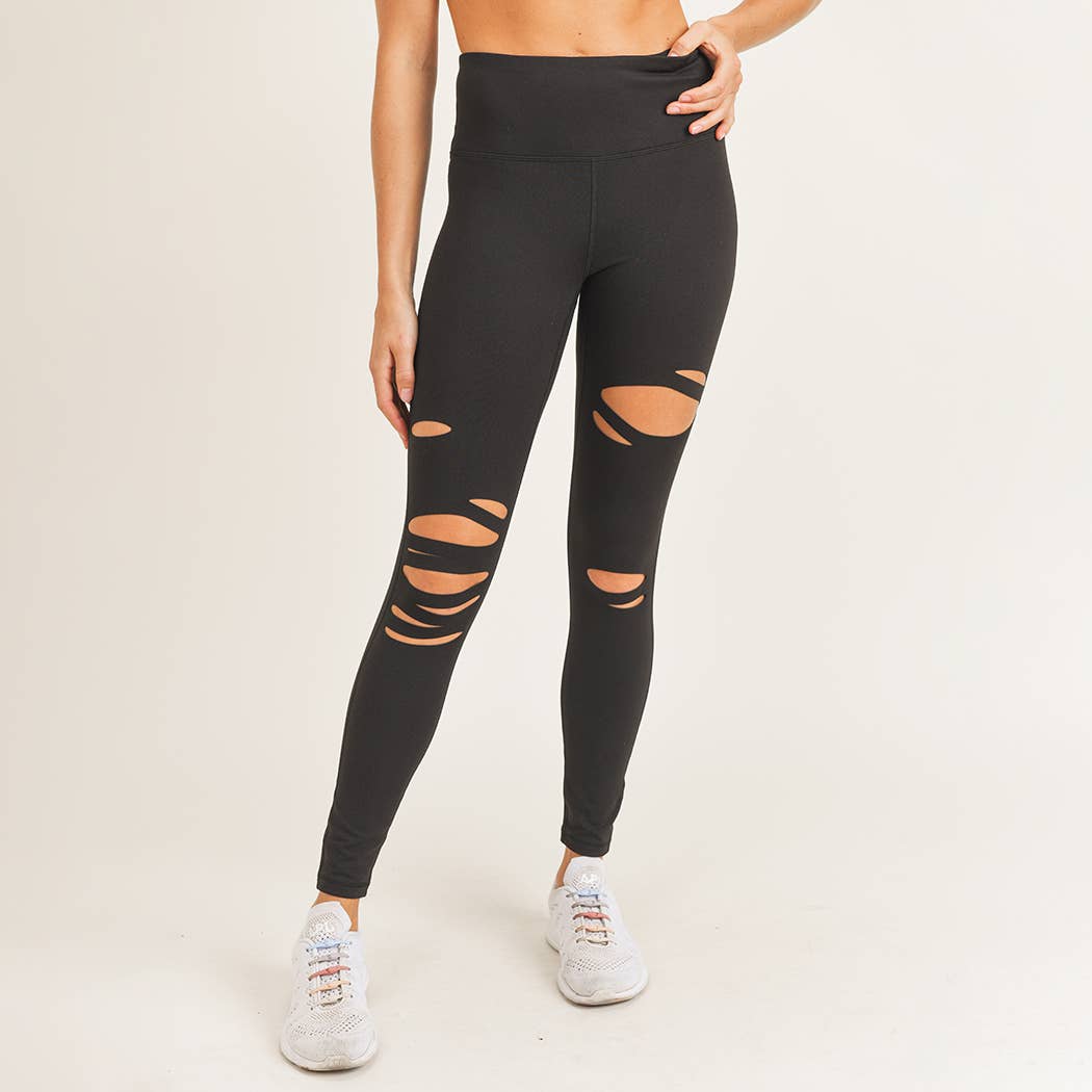 Laser cut leggings