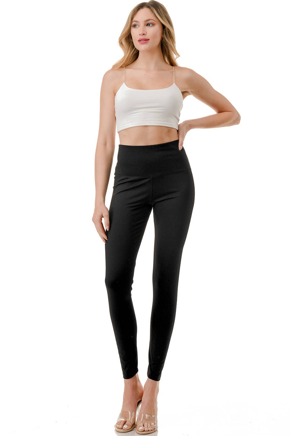 TC06 SOLID HIGH WAIST YOGA LEGGINGS