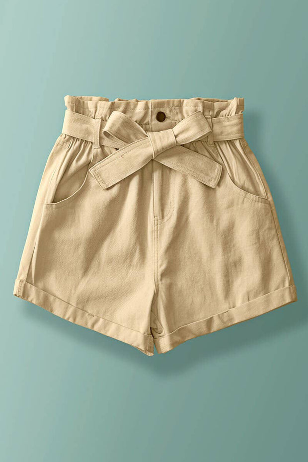 BELTED PAPERBAG SHORTS