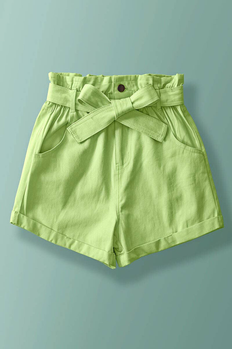 BELTED PAPERBAG SHORTS