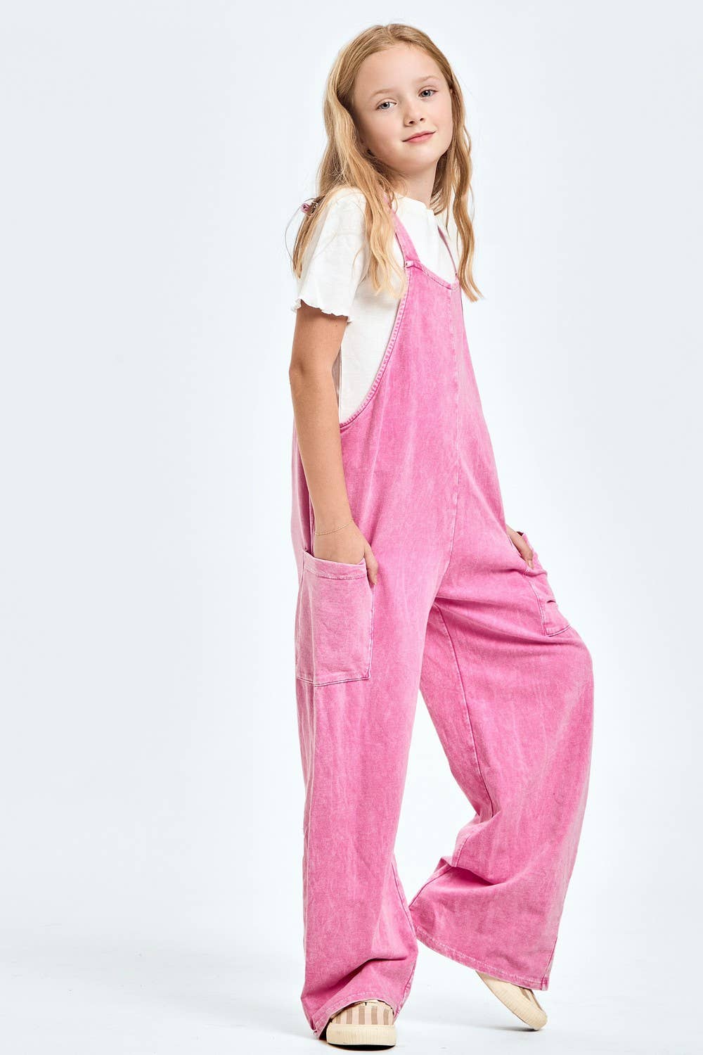 Mineral wash overall/jumpsuit/onesie
