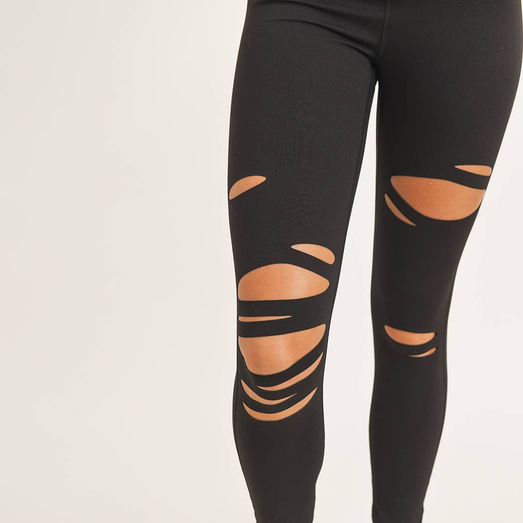 Laser cut leggings