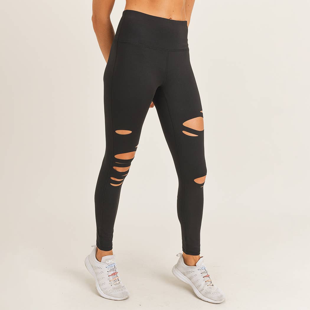 Laser cut leggings