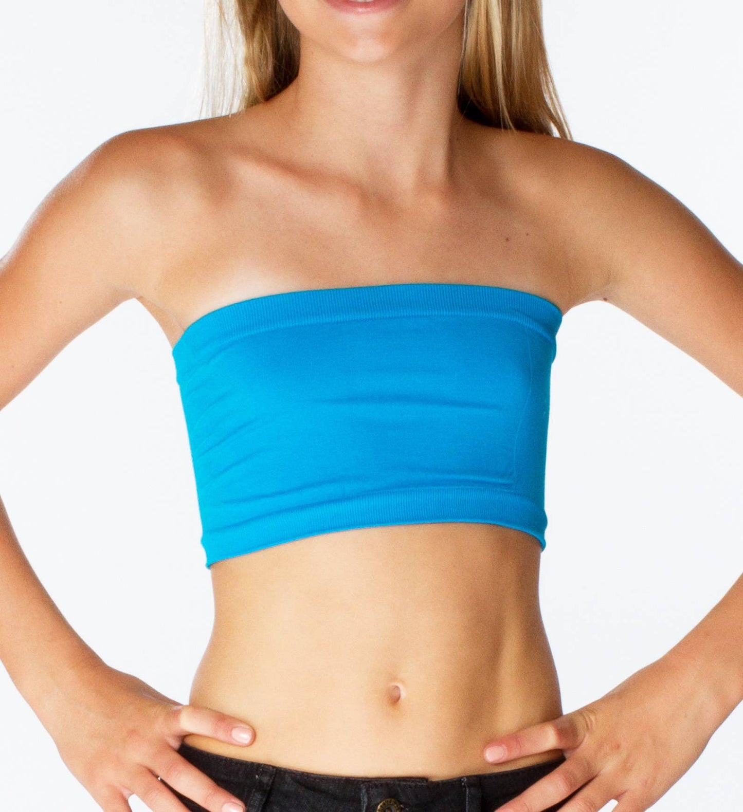 Solid Bandeau Top Girls 7-10 - Kids Clothes - 17 COLORS!