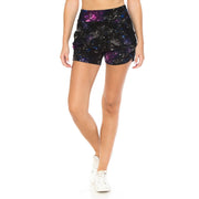 Buttery Soft High Waist Print Harem Shorts