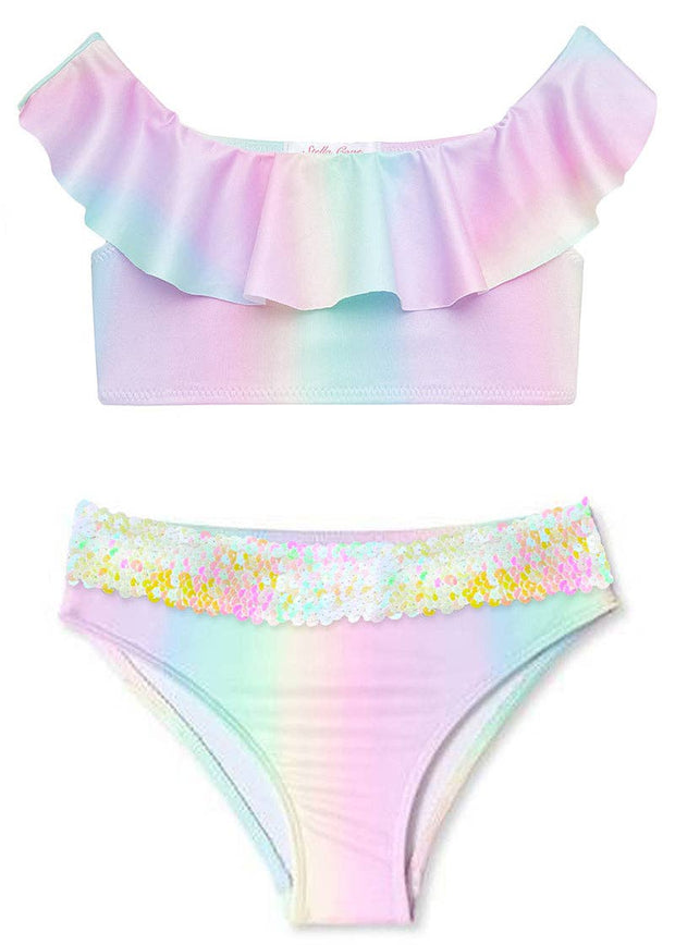 Rainbow Bikini with Sequin Belt RESORT 23