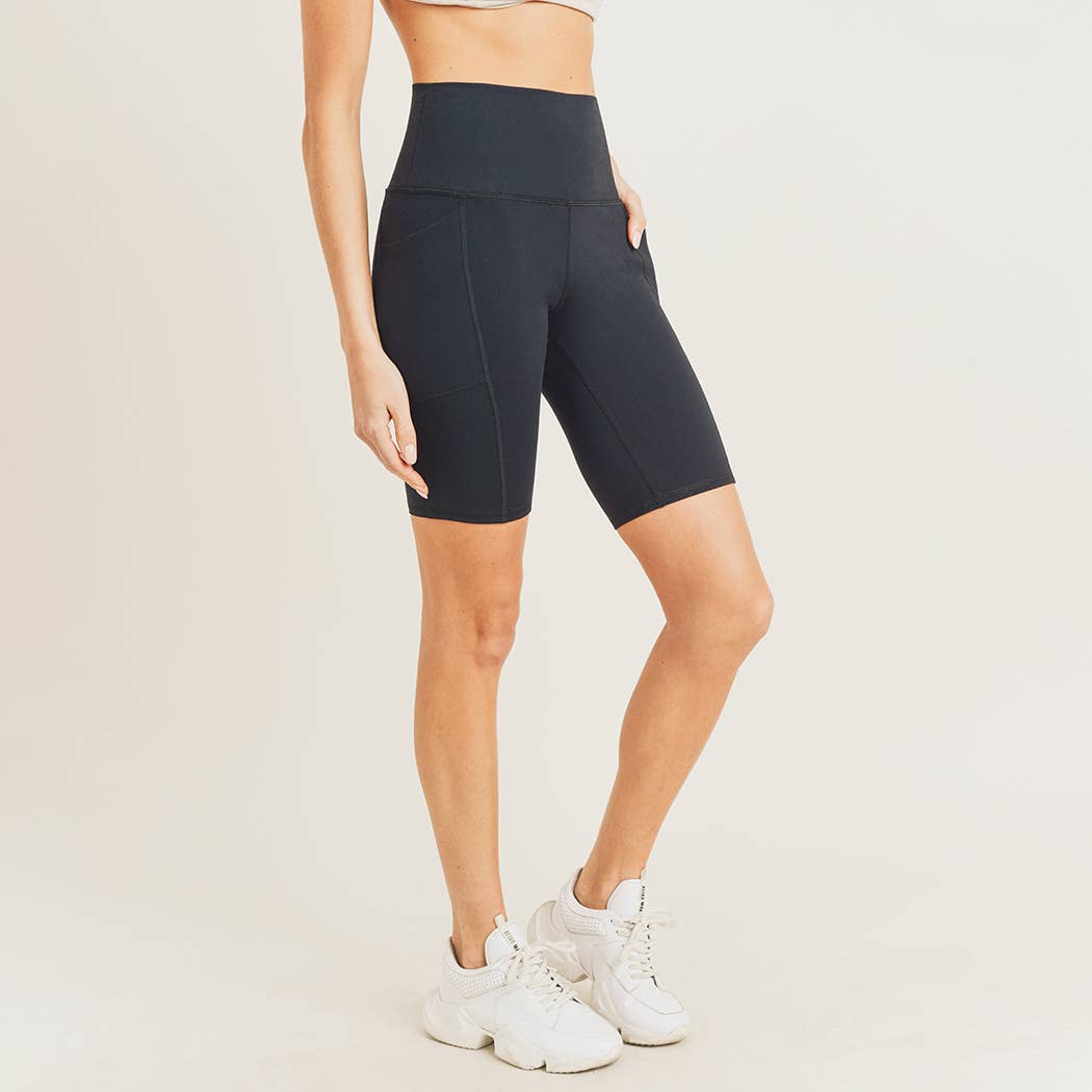 Tapered Band Essential Biker Shorts
