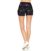 Buttery Soft High Waist Print Harem Shorts
