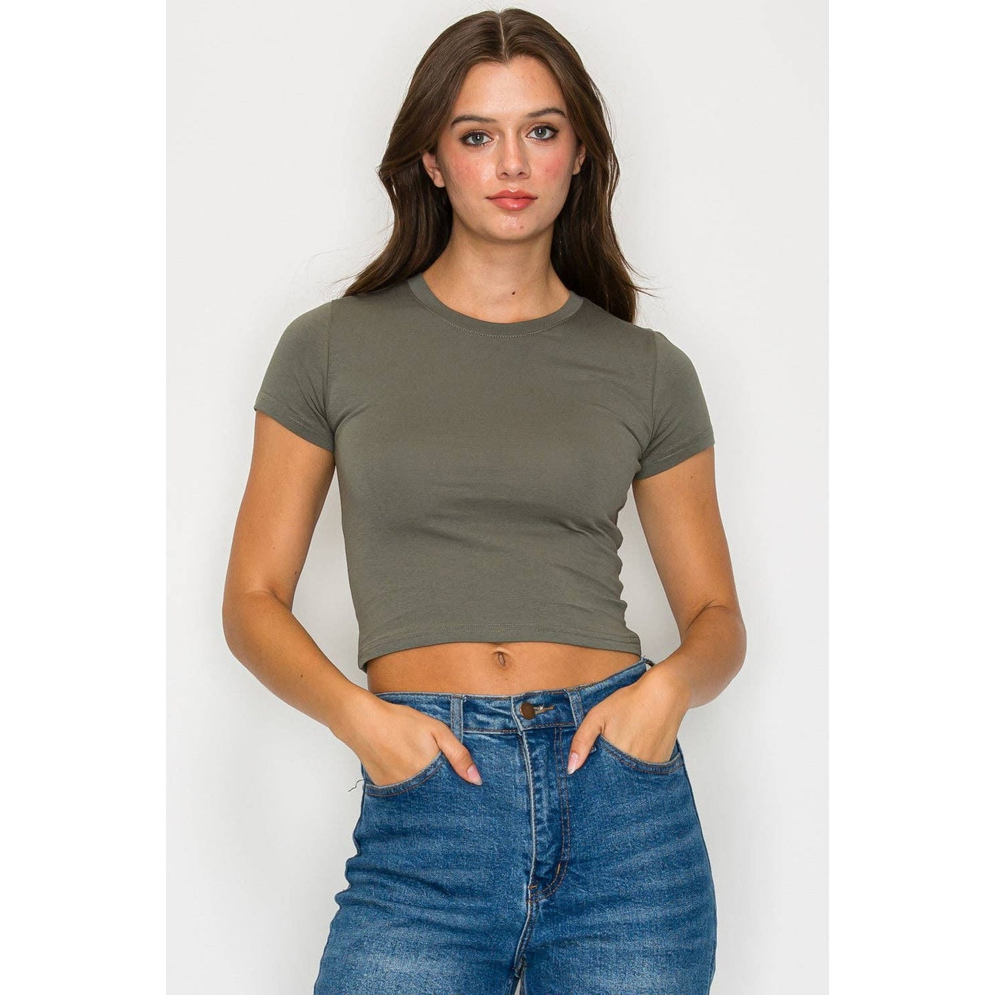 Crop Top Baby Tee T-Shirt