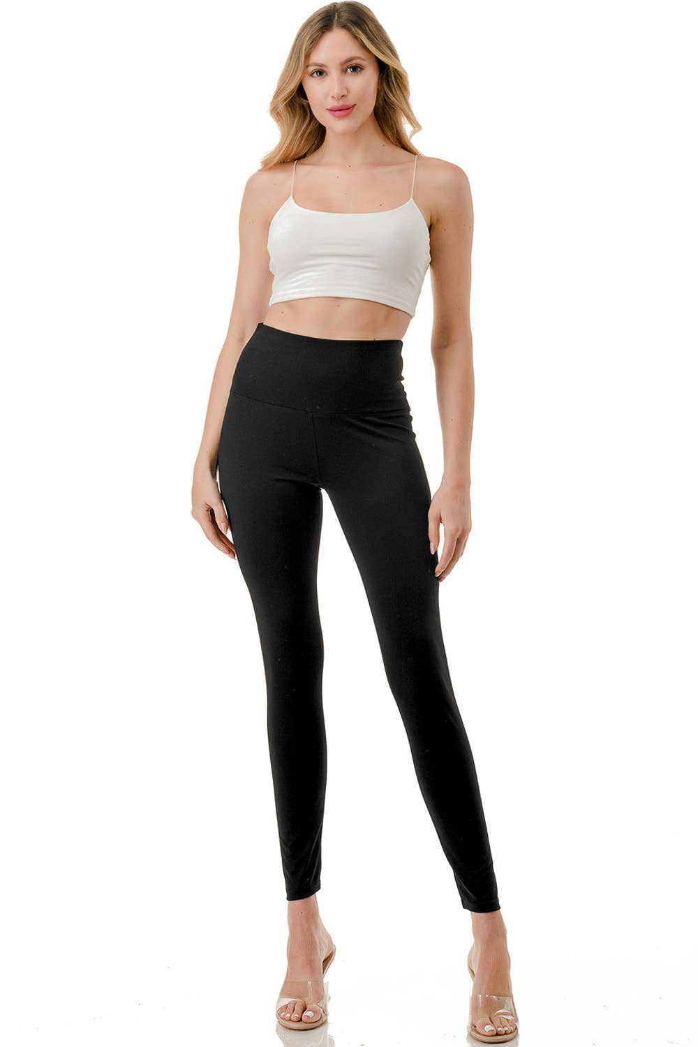 TC06 SOLID HIGH WAIST YOGA LEGGINGS