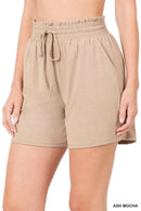 DRAWSTRING WAIST PAPERBAG SHORTS